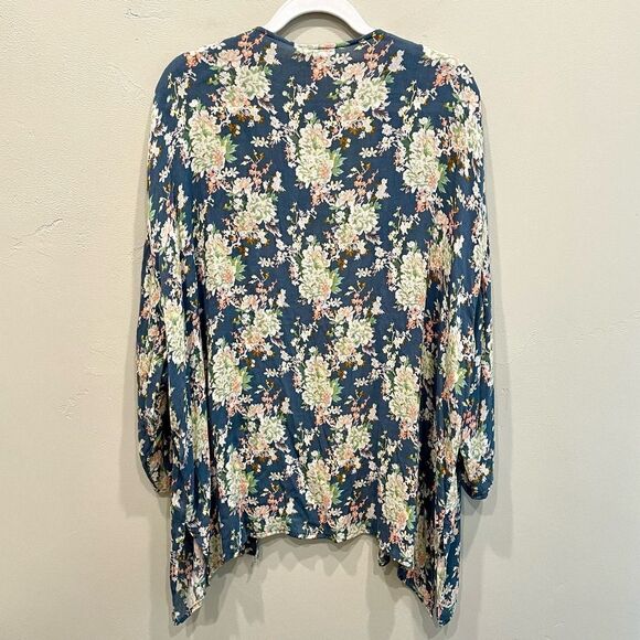 NWT Lucky Brand Floral Kimono - One Size - Picture 2 of 10